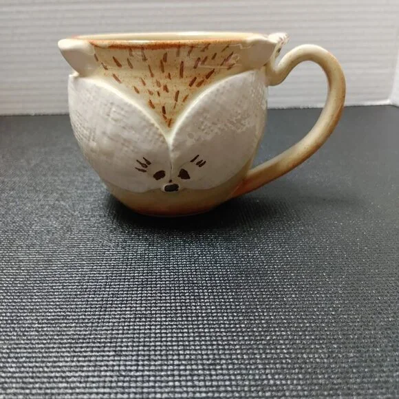 PEI Prince Edward Island Fox Pottery Mug Handmade Stoneware signed by Redrocks - Picture 5 of 7